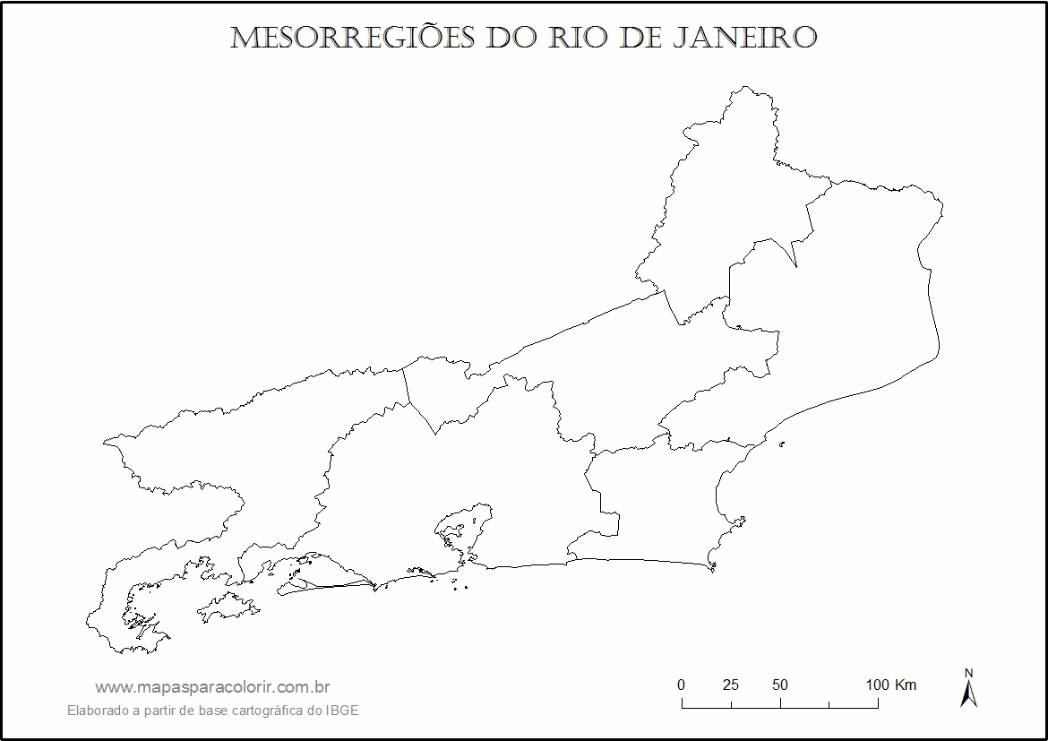 Mapa Do Rio De Janeiro Mapas Para Colorir