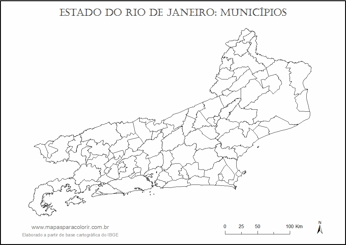 Mapa Do Rio De Janeiro Mapas Para Colorir