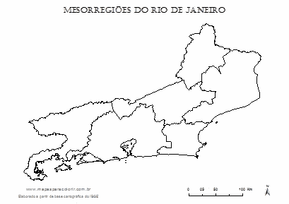 Mapa Do Rio De Janeiro Mapas Para Colorir